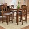 Baxton Studio Lenoir Grey Upholstered Walnut Brown Finished 5-Piece Wood Pub Set 168-9884-10903 - alternate 9
